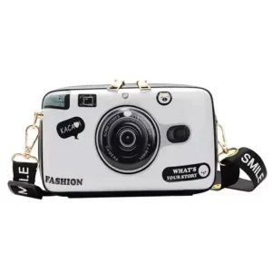 Bolsa Divertida Transversal em Formato de Câmera Fotográfica