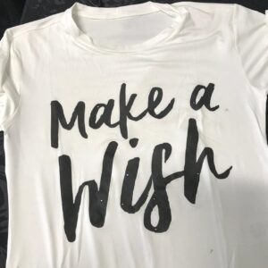 T-shirt baby look Make a wish