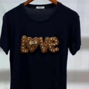 T-shirt baby look Love
