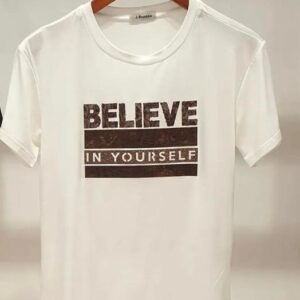 T-shirt baby look Believe in Yourself