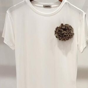T-shirt baby look Flor Onça