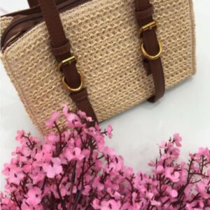 Bolsa de mão de Palha