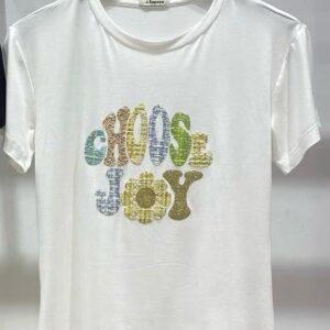 T-shirt baby look Choose Joy
