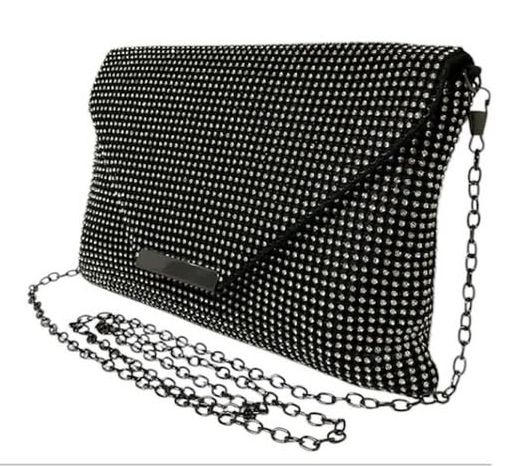 Bolsa Clutch Carteira Festa Brilho Strass Casamentos Baladas - Imagem 6